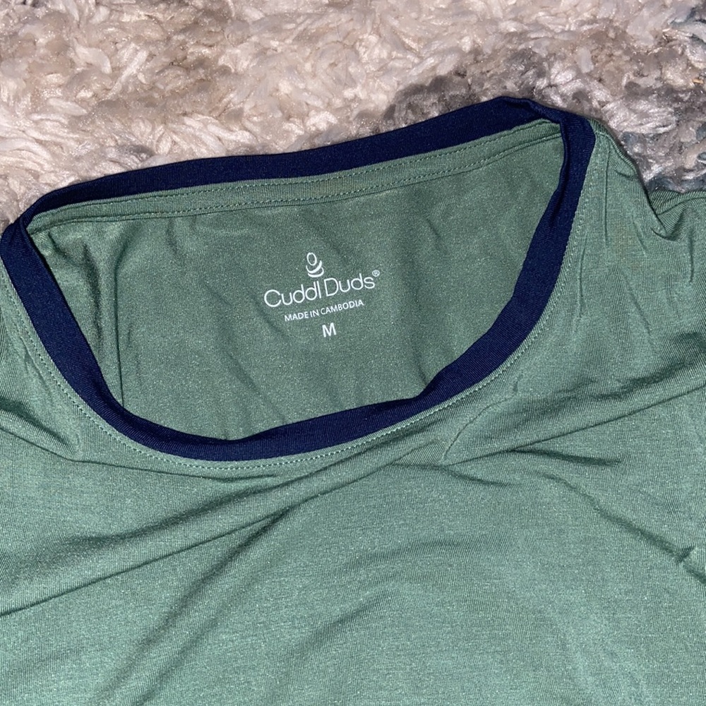 👚Cuddl Duds Softwear with Stretch Elbow Sleeve Top ~ Ivy - Picture 4 of 6